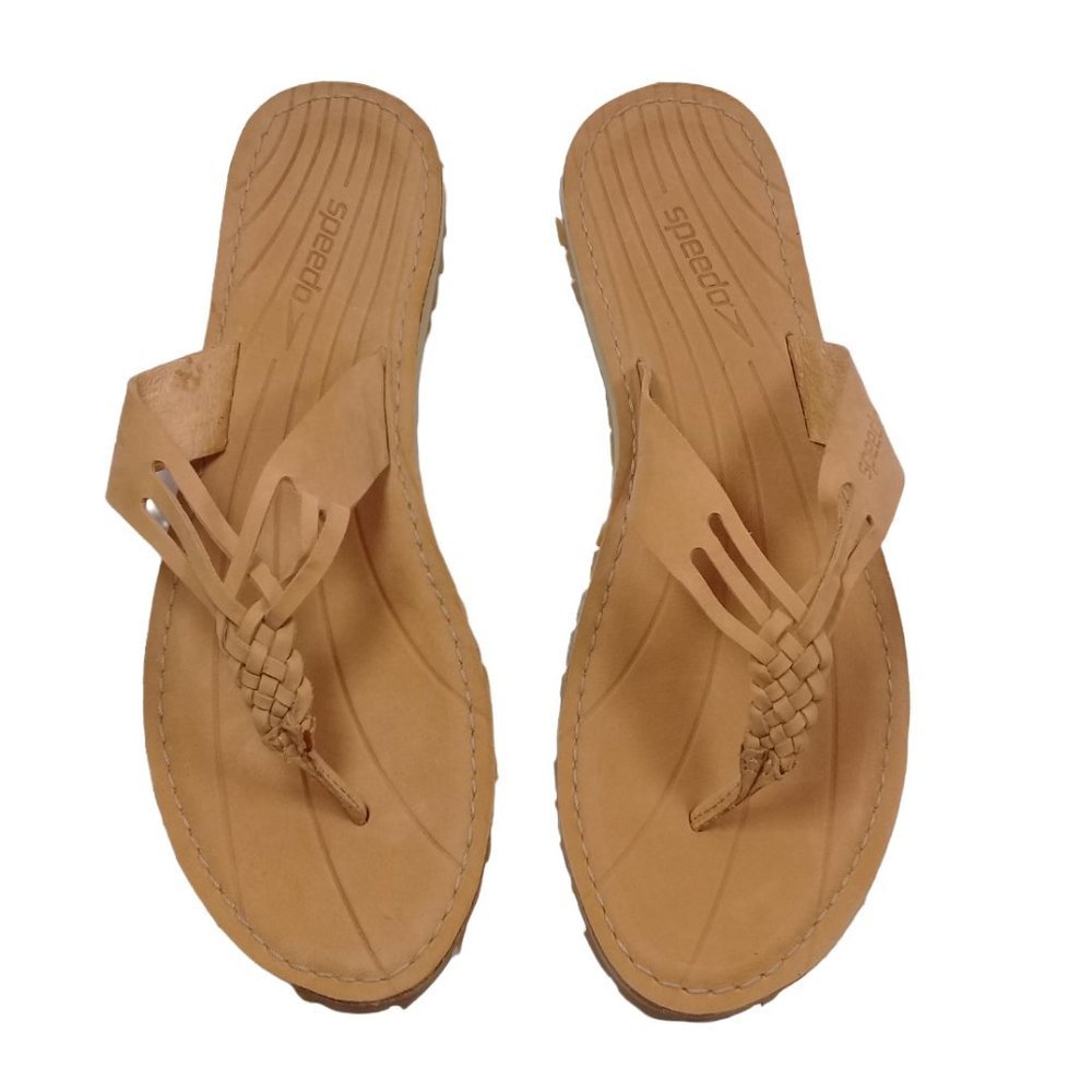 Speedo Women's Downshift Waterproof Thong Leather Flip Flop Sandals Size 9 - Picture 7 of 11